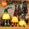 Xiaomi Gnomo de Natal Boneca Sem Rosto Luz Noturna Decorações Feliz Natal Para Casa Enfeite de Feriado Presente de Natal Navidad Ano Novo