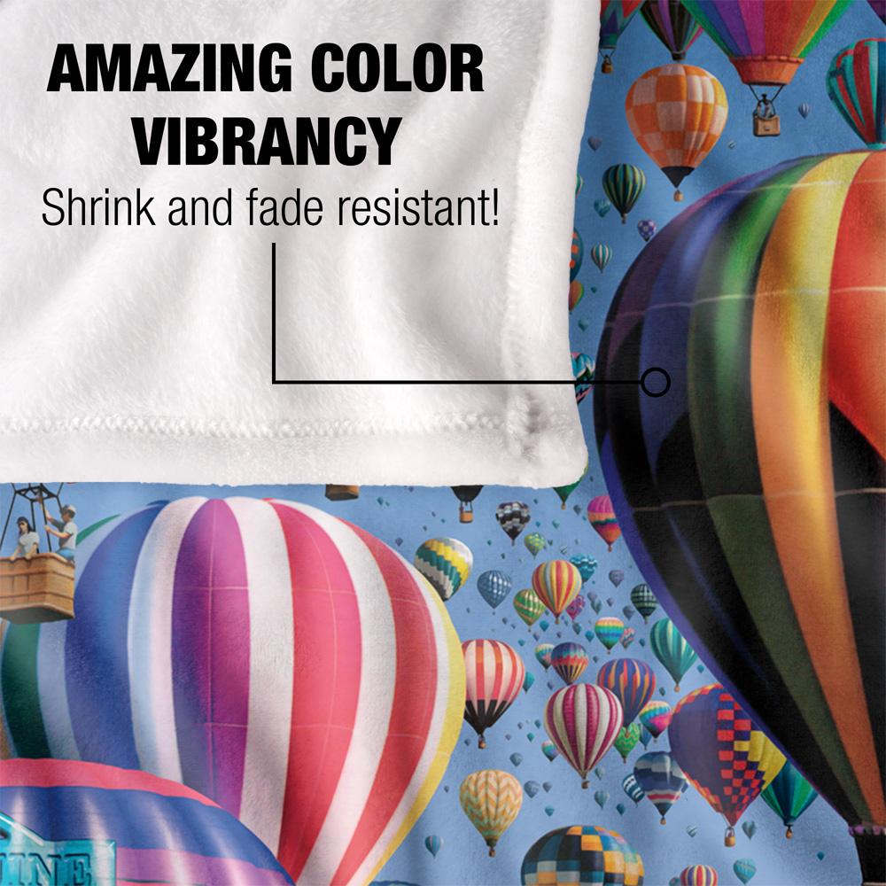 Royce McClure Silky Hot Air Balloon Supersoft Blanket
