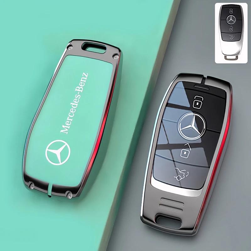OFK3   Car Zinc Alloy Key Case Bag Metal Key Shell For Mercedes-Benz A B C E G S V Class GLA GLC GLE GLK Vito Sprinter SL SLK Viano ML