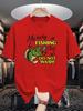 2026 Unisex Short Sleeve T Shirt My Lucky Fishing Funny Bass Fish Graphic Tees Loose Fit Casual Unisexs Top For Angler Street Wear