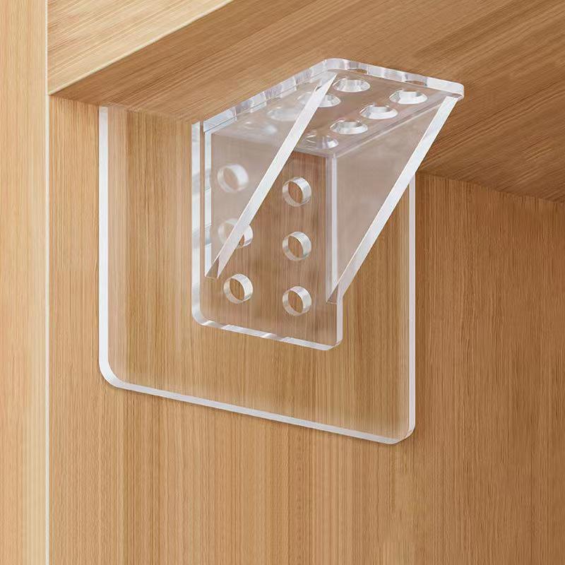Strong No-Drill Multi-Functional Acrylic Hook with Child-Safety Buckle and Traceless Patch Storage Rack
