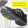 summer breathable safety shoes industrial boots for women anti-slip work shoes with a steel toe anti puncture safety sneakers
