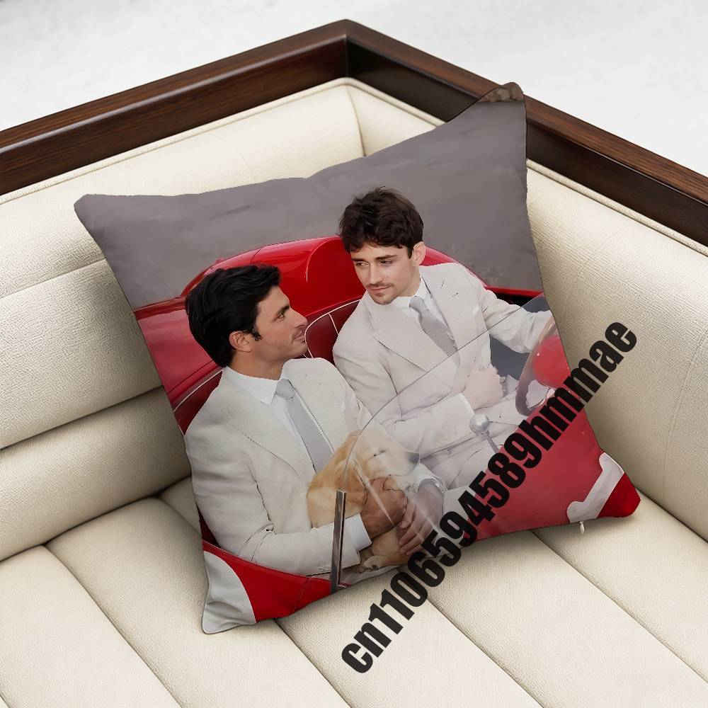 For CCharles Leclerc Throw Pillow Case Sham xcm xcm Square Car Pillowcase Pad Cushion Cover
