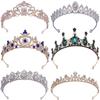 Neue Brautkopfbedeckung, exquisite Strasskrone Braut Prinzessin Krone Hochzeitszubehör Krone Haarschmuck