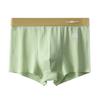 Men Boxer Underwear Elastic Mid-Waist Design Breathable Shorts Briefs Patchwork Color U-Convex Ribbed Smooth Wiring Panties