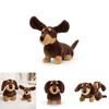 Dachshund Plush Toy With Realistic Fur Soft Animal Figure For Children And Collectors