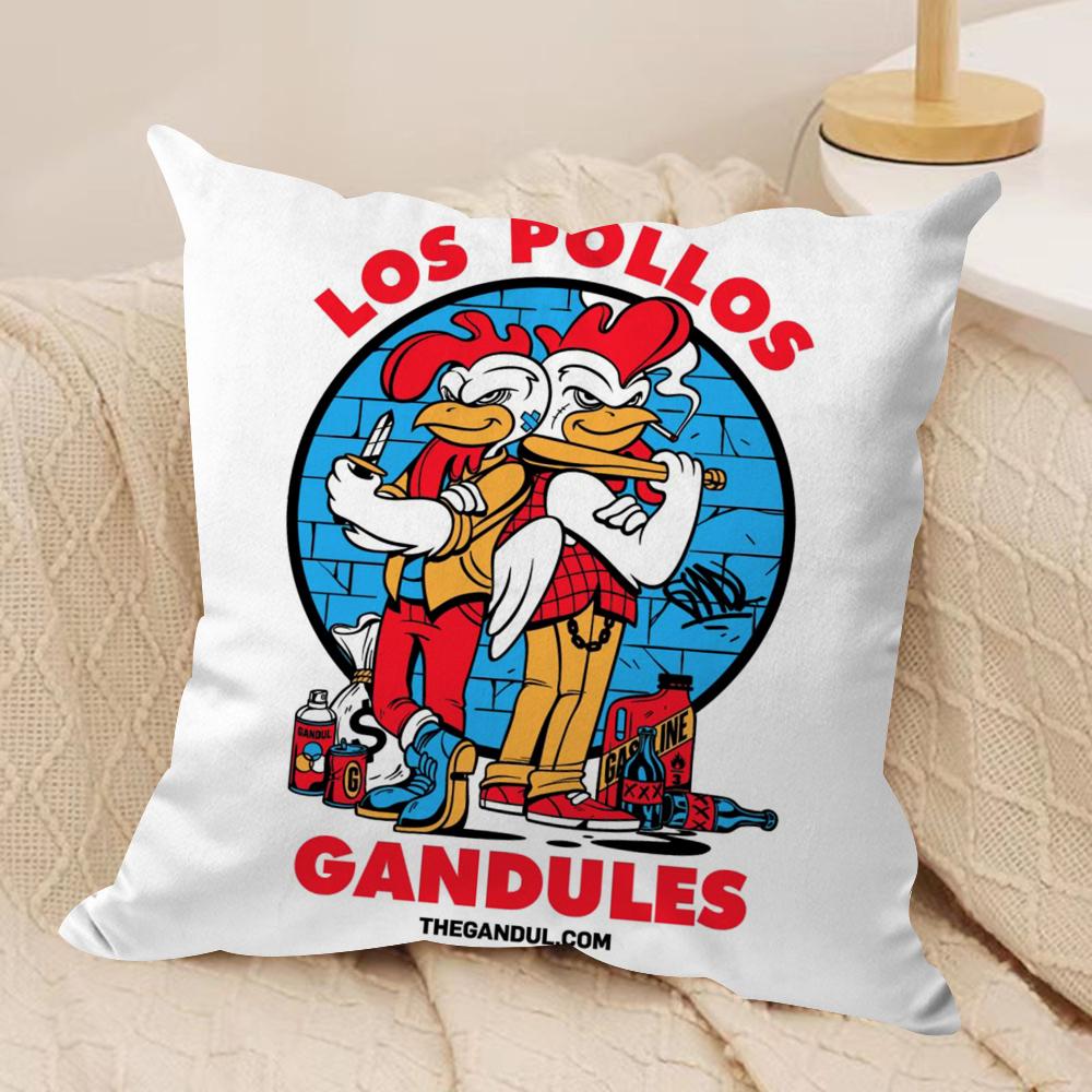 Los Pollos Hermanos Cushion Cover Silky Short Plush Double-Sided Printed Pillow Case for Sofa All Seasons Home Decor Gift
