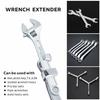 ZIOKOU Wrench Extender Tool Bar, Torque Adapter Wrench Extension, Extra Long 15-Inch Wrench Extension for Maximum Leverage, Ideal for Mechanics, DIY,