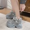 Women Mesh Chunky Sneakers New High Platform Casual Shoes Comfortable Women's Sneakers Trainers Female Footwear Zapatillas Muje