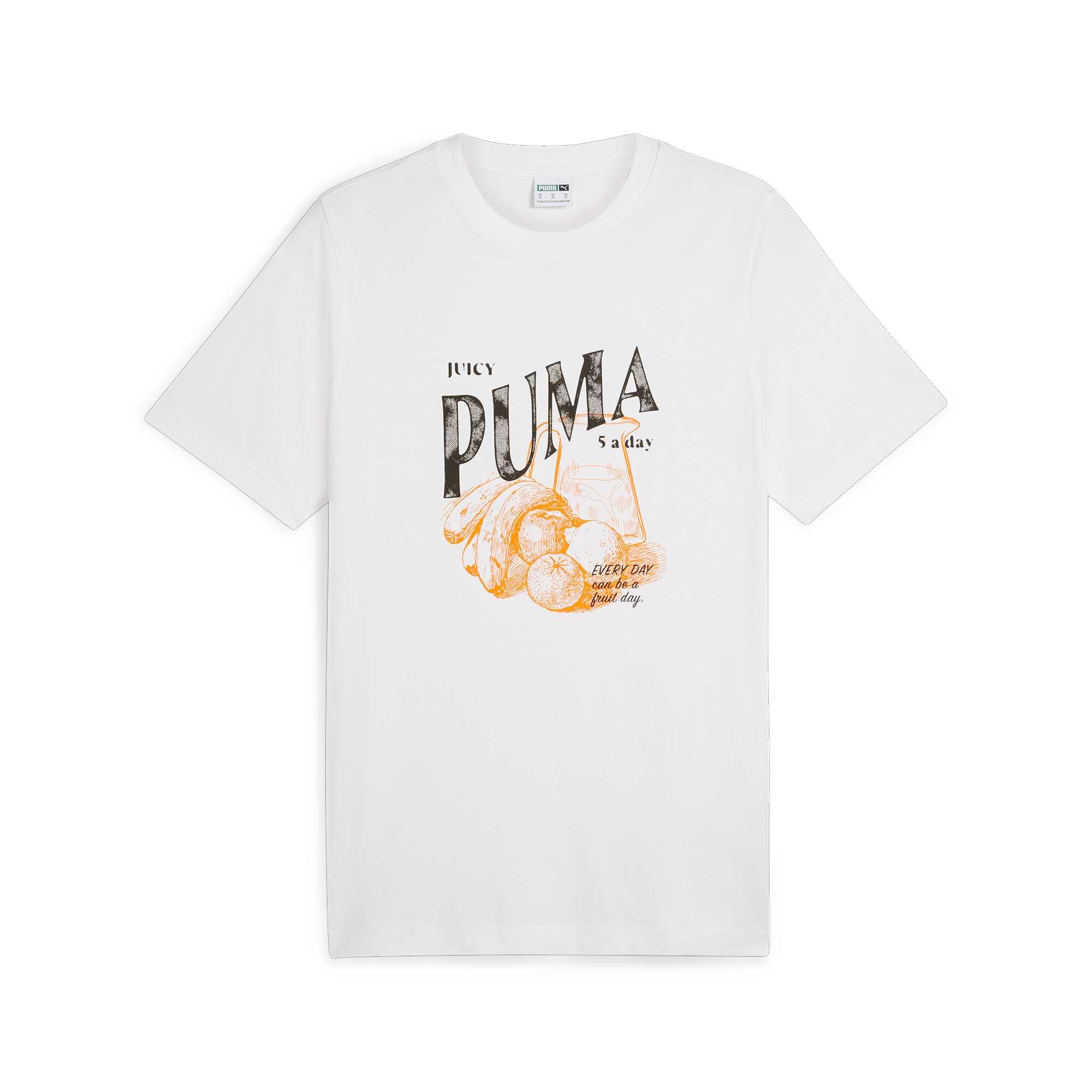 

Puma Дышащая удобная повседневная прочная футболка с коротким рукавом для мужчин, топы белого цвета 62940402 M