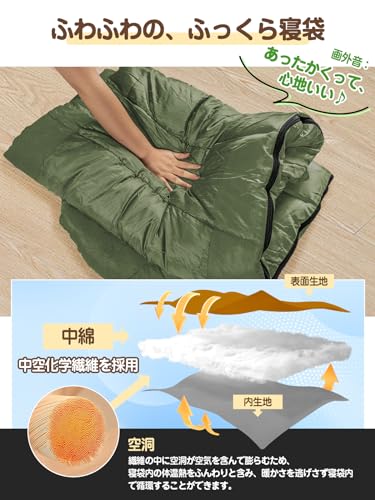 Mummy-Style Winter Sleeping Bag (230T Waterproof, Hands-Free), Cold-Resistant To -18°C, Simple Waterproofing, Highly Warm, All-Season, Disaster Prepar