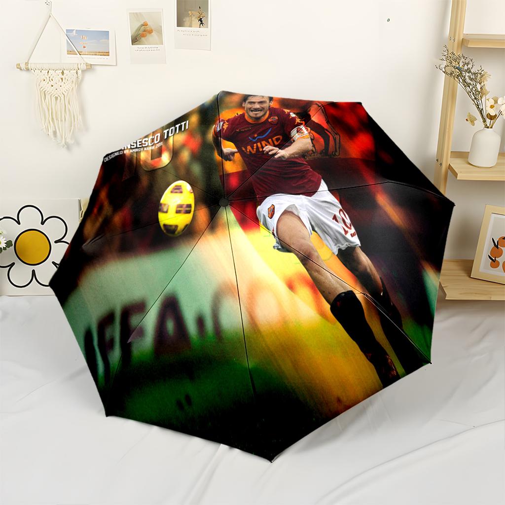 Turkish Football Player Action. Automatic Umbrella with 8-Rib Durable Plastic & Iron for Women/Men Outdoor Accessory Perfect Gift for Friends & Family