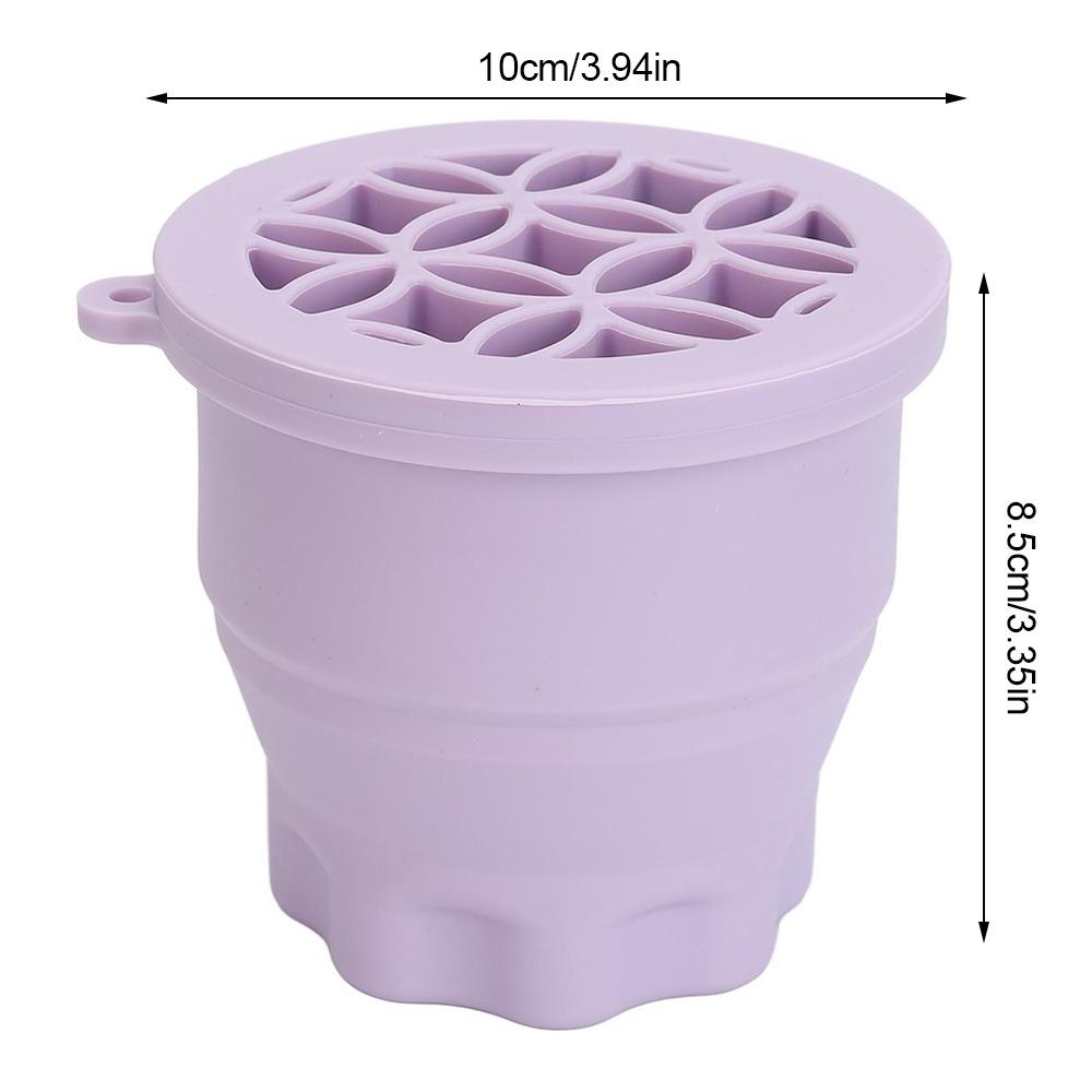 Silicone Scrubber Makeup Brush Cleaner Cup Cosmetic Brush Drying Rack  Sponge and puff cleaning