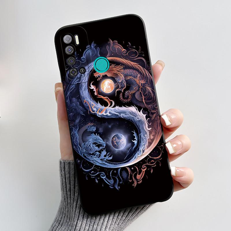 For Tecno Pouvoir 4 Pouvoir 4 Pro LC7 LC8 Case Luxury Cute Love Rabbit Funny Phone Casing Black Silicone Protective Back Cover
