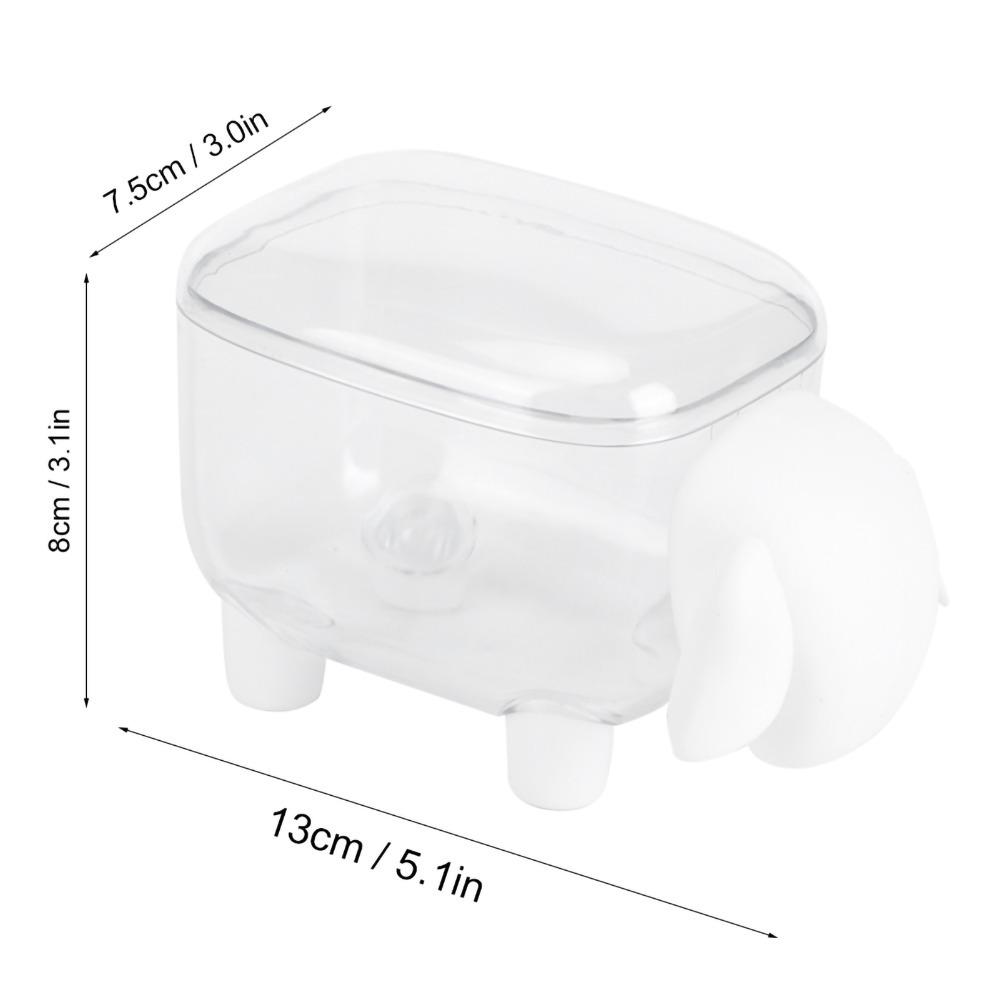

Cute Cotton Swab Box White Makeup Cotton Box Holder Container Storage Box Desktop Storage білий