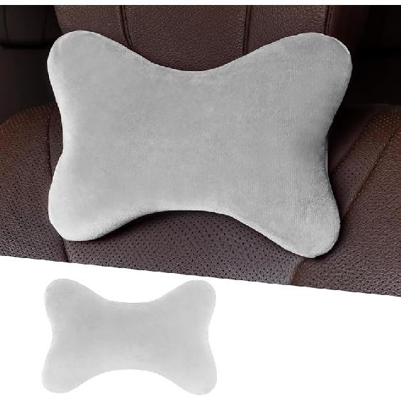 Car Headrest Pillow, Soft Comfortable Memory Foam Automotive Neck Pillow Cushion For Neck Pain Pressure Relief, Universal Fit (Black)