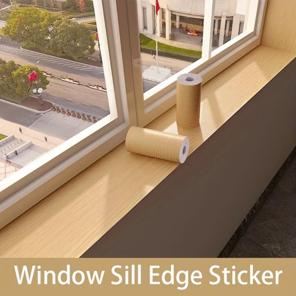 1pc Realistic Wood Grain Repair Adhensive Duct Tape Floor Furniture Renovation Skirting Line Sticker Home Decoration
