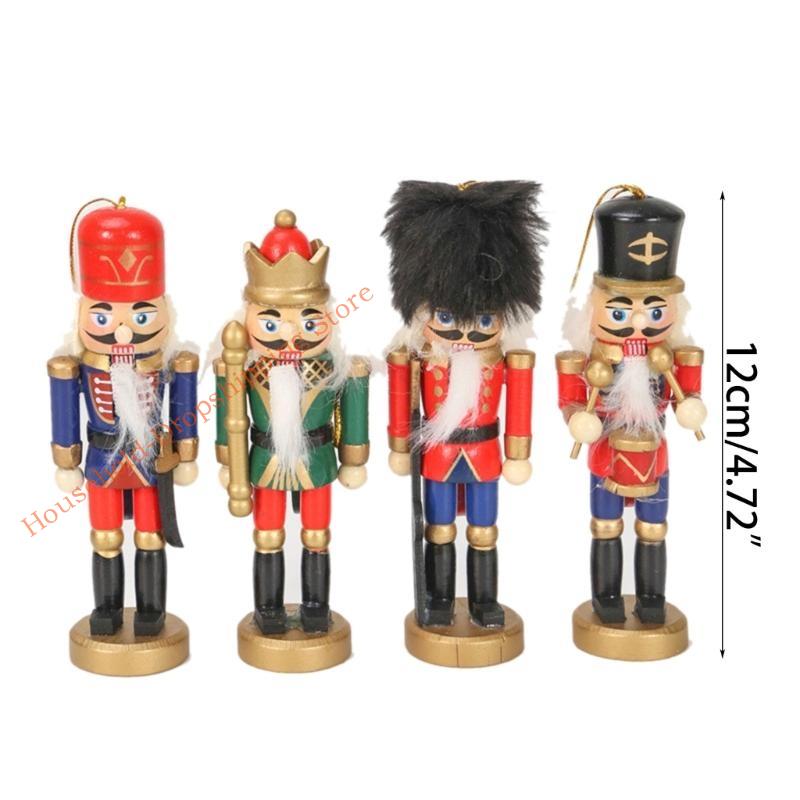 85AD Nutcrackers Soldier Dolls Set of 4 for Adding Charm to Christmas