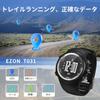EZON T031 GPS Laufuhr für Herren mit Geschwindigkeits-, Distanz-, Tempo-Alarmen, Kalorienzähler und Stoppuhr, Schwarz (TPU Ersatzarmband).
