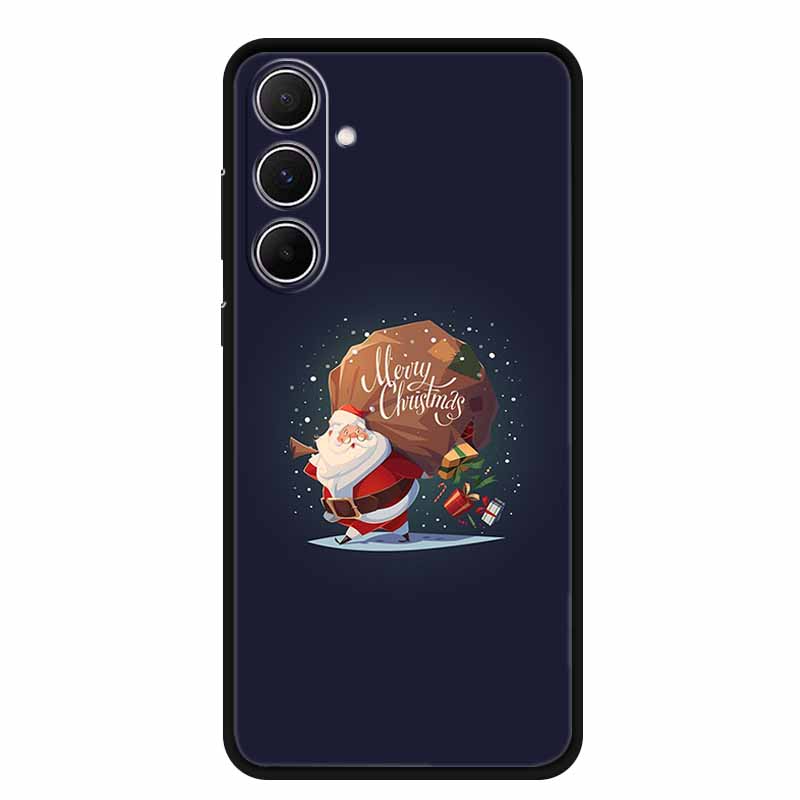 Christmas Phone Case For Samsung A17 5G 2025 Case Soft Black Silicone Bumper For GalaxyA17 17 5G TPU Coque Samsung Galaxy A17 5G