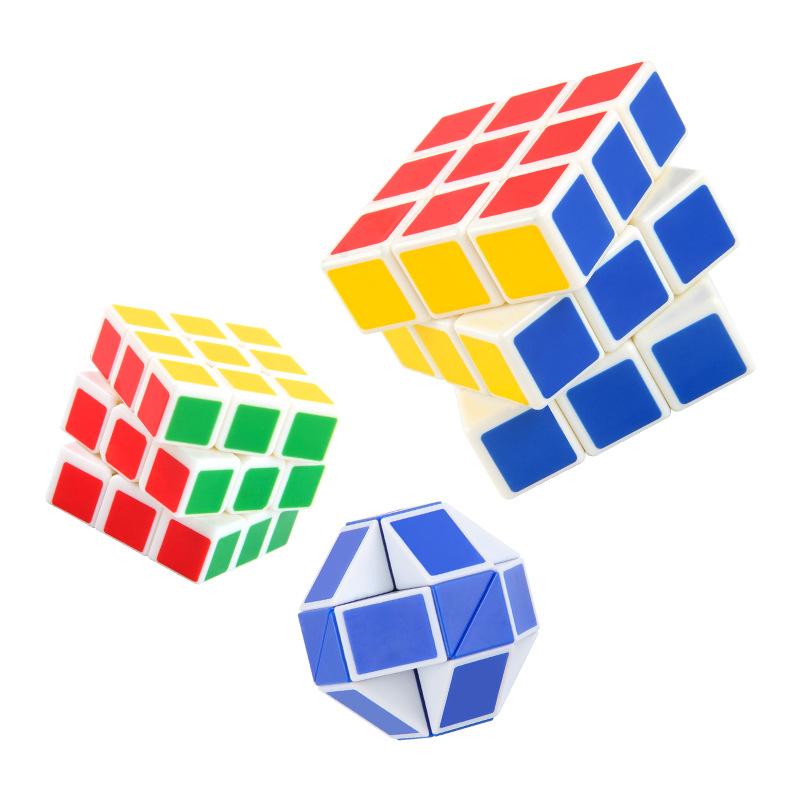 Science And Education Rubik'S Cube Third-Order Rubik'S Cube Race Solid Color Rotation Regular-Order Rubik'S Cube Variety Magic Ruler Mini Rubik'S