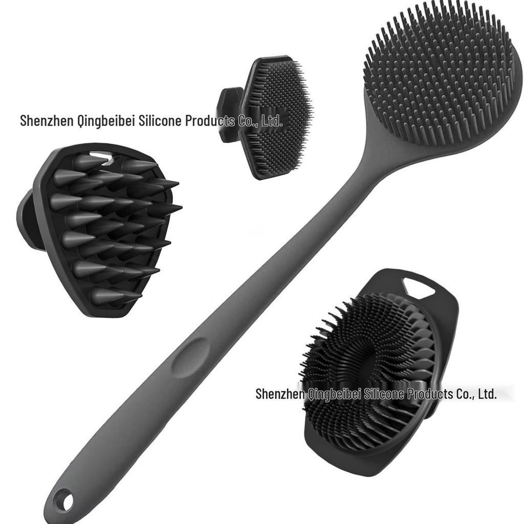 Upgraded Silicone Exfoliating Bath & Scalp Scrubber