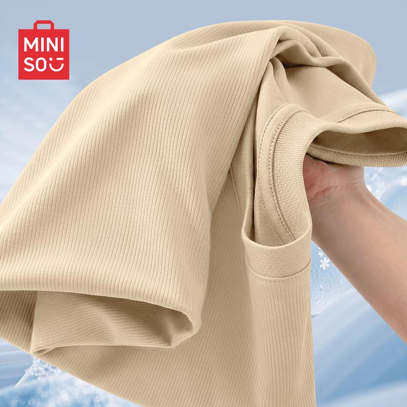 MINISO Men s Quick-Dry Breathable Short Sleeve T-Shirt XL хаки