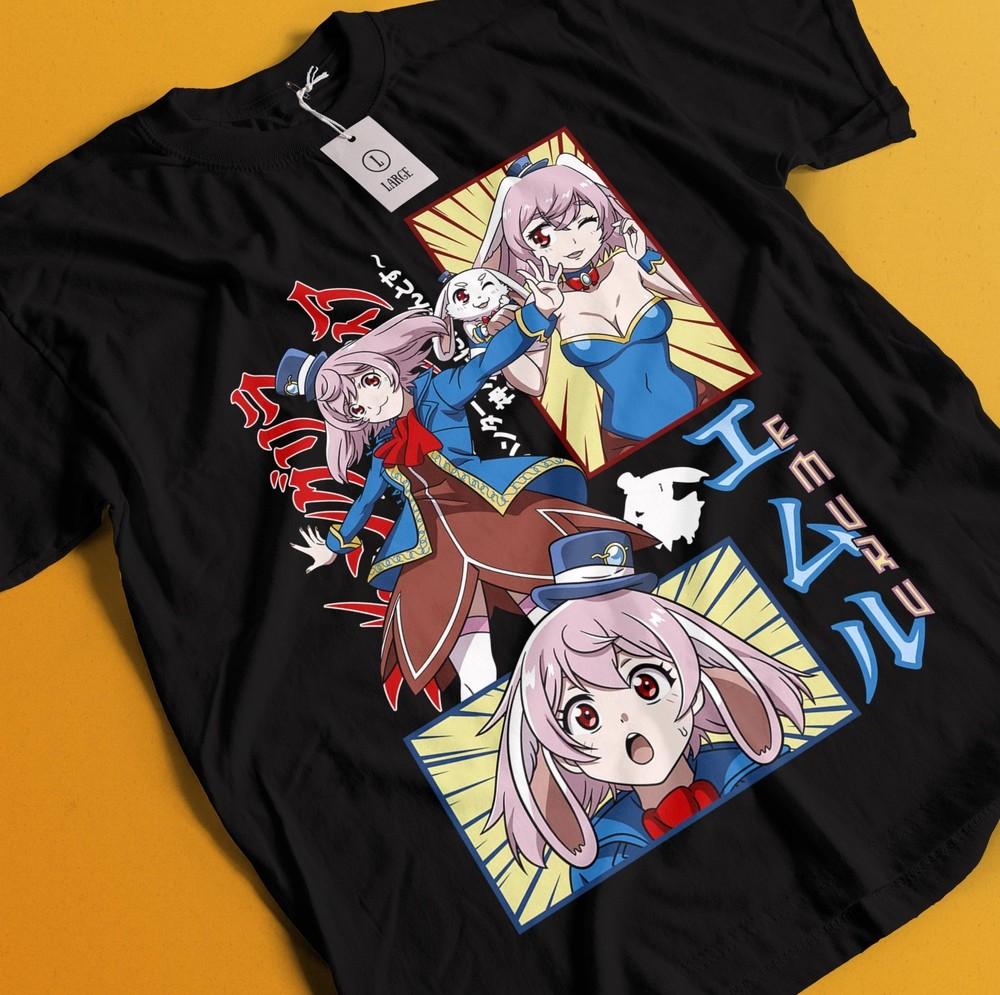 

Shangri La Frontier Shirt Bunny Anime T-Shirt Emul Tshirt Sunraku Tee Psyger Top 4XL