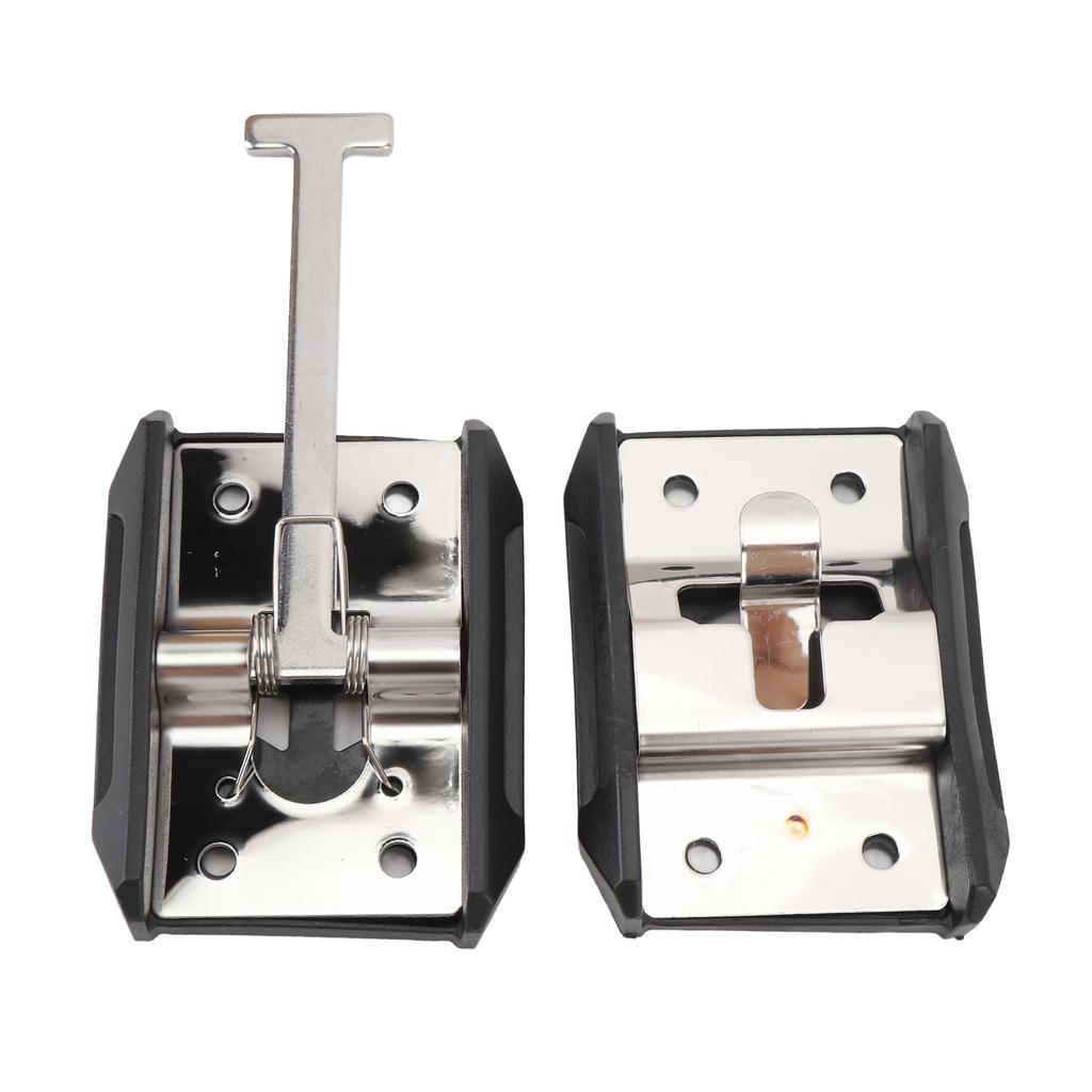 RV Trailer Door Holder Stainless Steel T Style Entry Door Catch Exterior Door Hold Hook and Keeper for Campervan