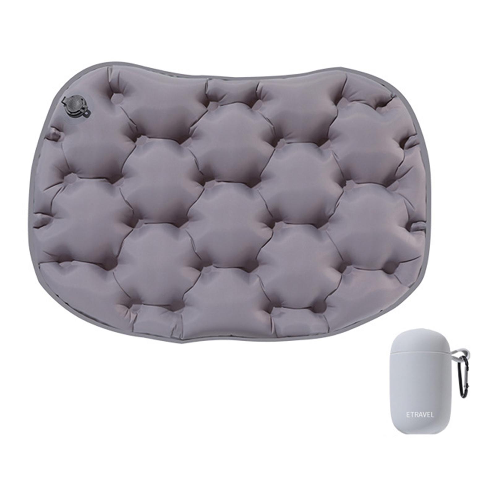 Inflatable Seat Cushion Portable Foldable Camping Pad Outdoor Moisture Proof Mat for Hiking Travel Picnic Sports Events