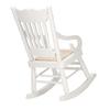 1:12   Miniature Furniture Wooden Rocking Chair for Dolls House Decor Toys (White)