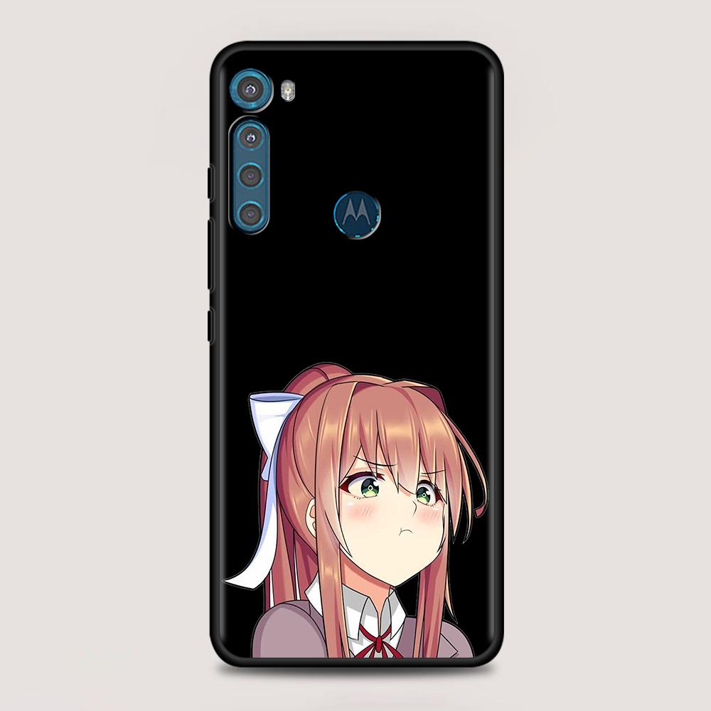 Cartoon Cute Anime Girl Case For MOTO One Fusion Plus G60 G50 G40 G30 G20 G10 G9 G8 Power Lite E6s Edge 20 Pro G Stylus
