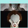 Autentisk Stephen Kings Det Pennywise Latexmask Perfekt För Halloween Cosplay-Evenemang