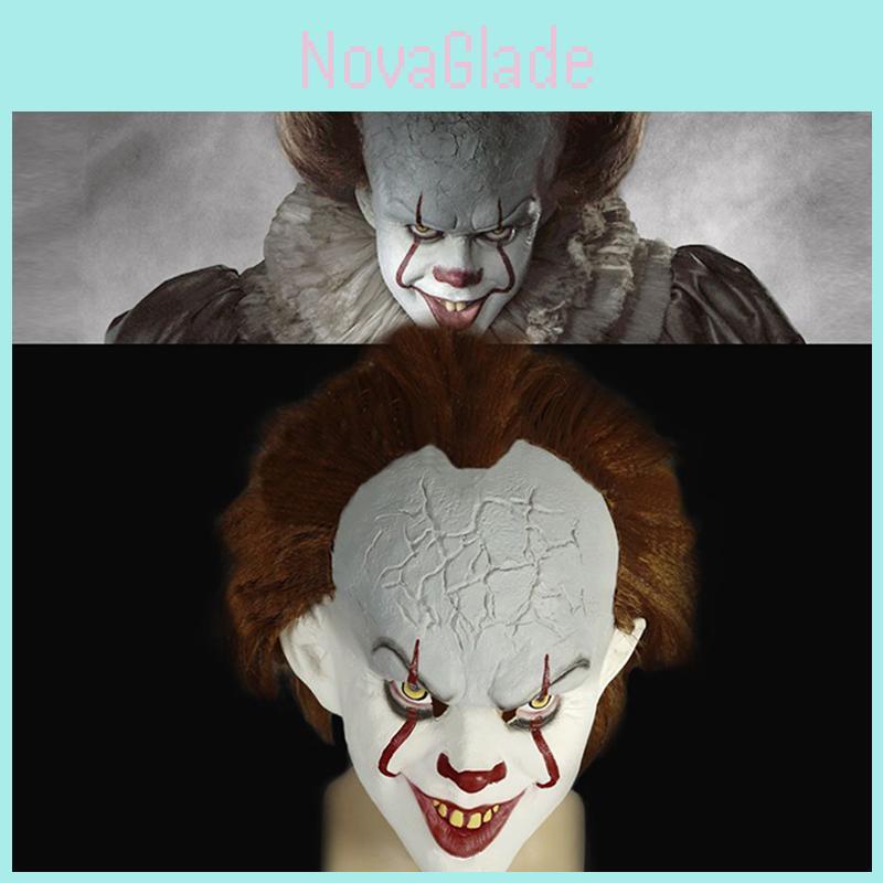Classic Stephen King's It Pennywise Latex Mask For Unforgettable Halloween Celebrations
