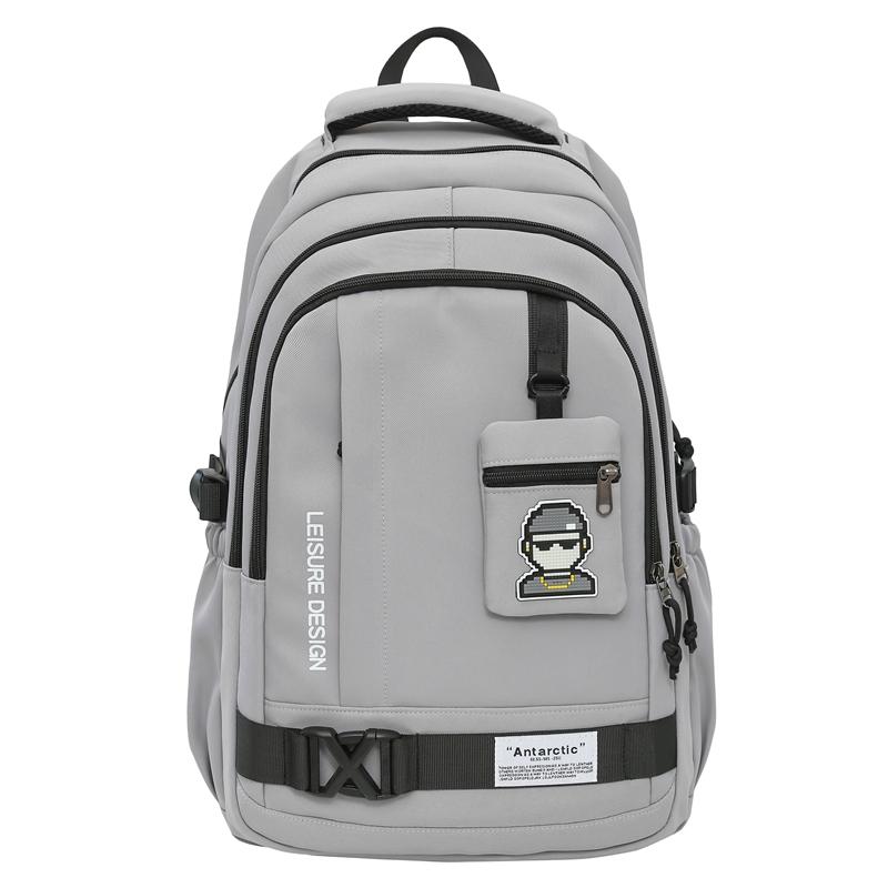 Junior High School Student Schoolbag Men's Large Capacity Lightweight and Durable Backpack with Coin Purse