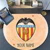 Custom Name Valencia CF2 Round Area Rug,Carpet Rug for Living Room Bedroom Sofa Playroom Decor,Non-slip Floor Mat