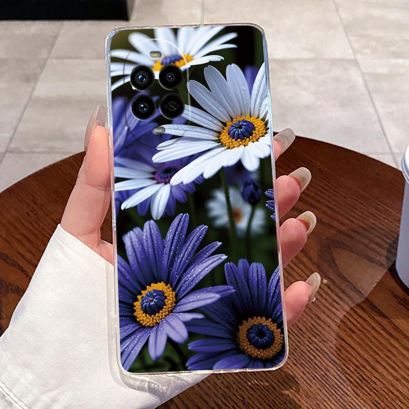 Casing For Huawei Nova 13 Pro Luxury Cute Cool Dragon Flower Pattern Soft silicone Phone Case Back Cover Transparent TPU Shell