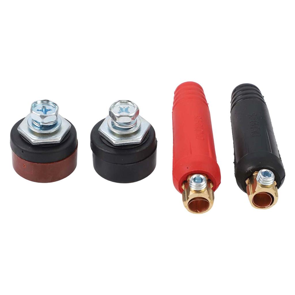 4PCS TIG Welding Accessory Cable Panel Connector Socket DKJ10-25 & DKZ10-25 200A Quick Fitting Connector Soldering In Stock