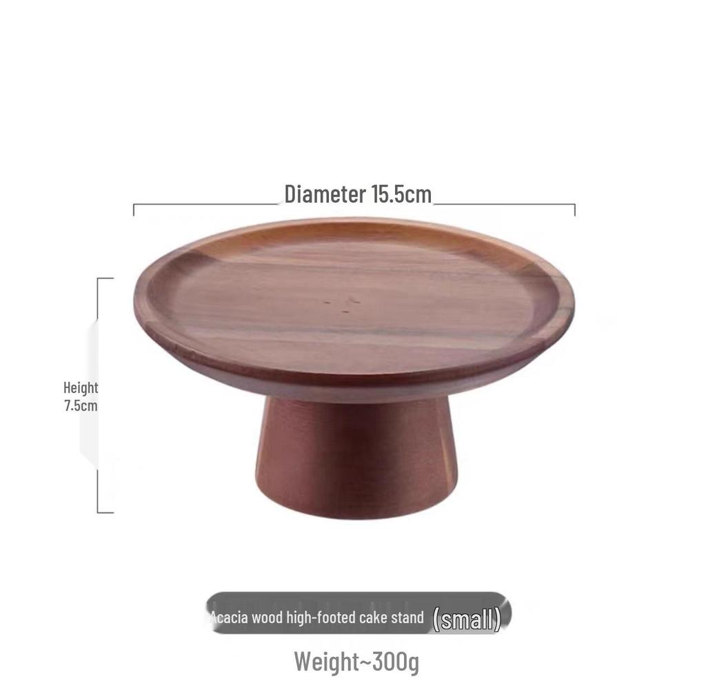 Mori-Style Solid Wood Dessert Stand Set - 11 Pieces for Weddings, Engagements, Banquets, or Coffee Breaks
