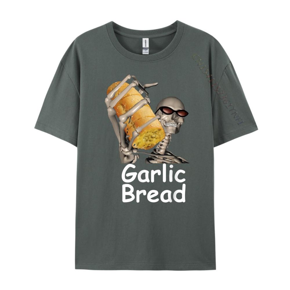 Garlic Bread Skeleton Funny Graphic Tees Men Clothes Big And Tall Graphic