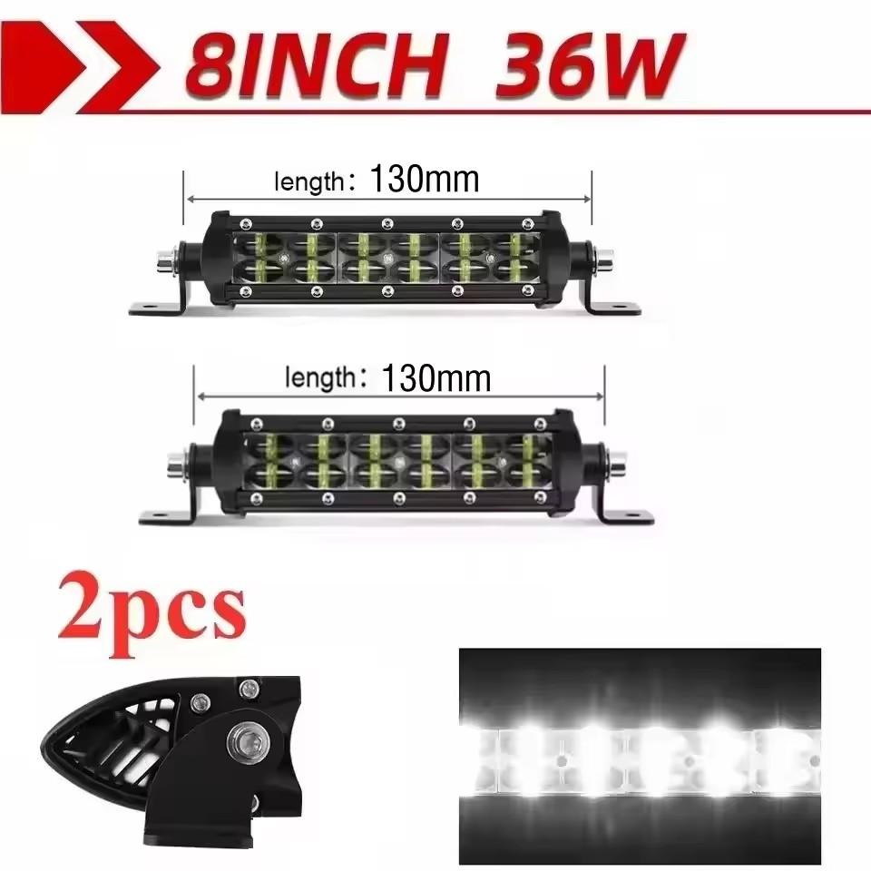 2-Rows 6D led light bar 14inch 20inch Spot Flood Combo Beam led bar For SUV 4X4 OffRoad LED Work Light 12V 24V Auto Driving Lamp