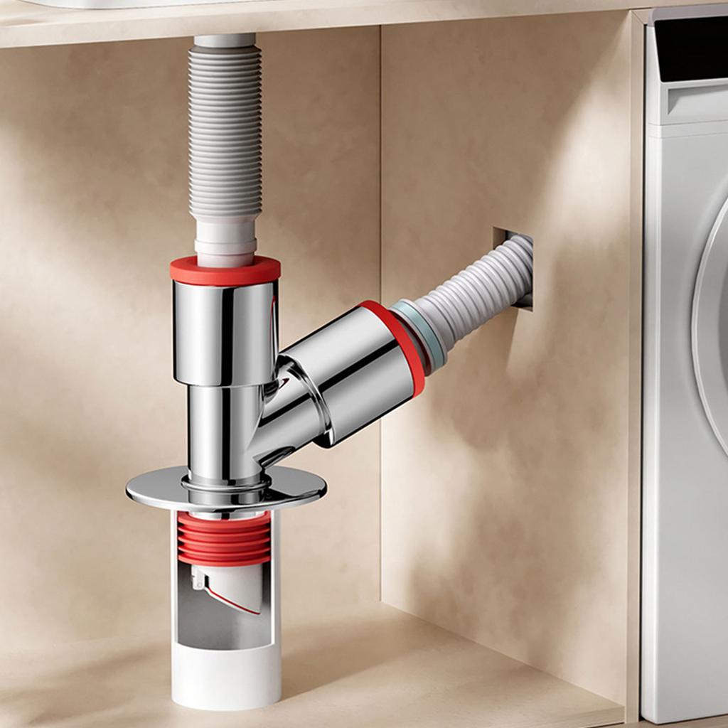 Universals Pipe Drainpipe Connector Washing Machine Floor Drain Adapter Sewer Elbow Pipe Tees Joint Elbow Pipe Connector