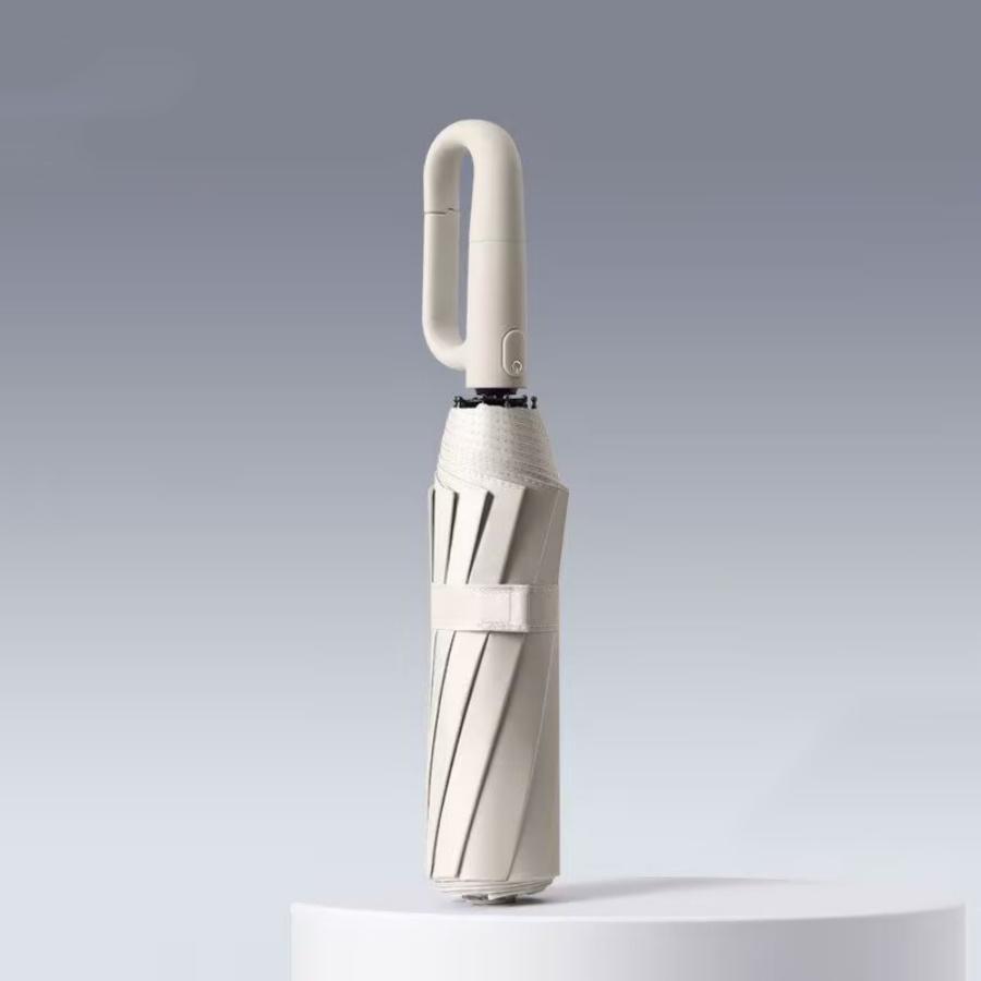 Umbrella For Sunshine And Rainy Windproof Strong Automatic Folding Large Buckle Handle 20 Bones Double Bone