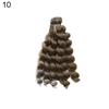 Fashion Mini Ringlet Curly 20cm Hair Tresses Doll Wig Kids Toy Baby Girls Gift