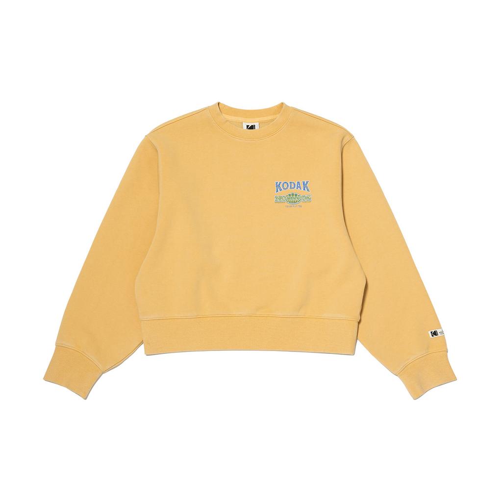 Kodak Snow Wash Graphic Sweatshirt Women'S Yellow