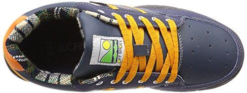GD Japan Offshore Surf Brand Work Shoes with Steel Toe Cap, 3E, Navy, Size 25.0 cm
