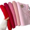 Womens White Wool Scarf Winter Warm Tassel Narrow Couple Style Student Fashion