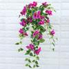 1 Stück künstliche Bougainvillea zum Aufhängen, Seiden-Blumenranken aus Kunststoff, Kunstpflanze für den Außenbereich, Zuhause, Bauernhaus, Garten, Veranda, Traufe, Wand, Zaun, Hochzeitsfeier, Dekoration