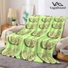 Smiling Lime Slices Flannel Blanket Warm Soft Halloween Christmas Couch Warm Cozy Decorative Decor Gift for All Season