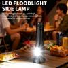 High Power Rechargeable Tactical Flashlight, Zoom LED Flashlight with Built-in Battery for Outdoor Camping Fishing Hiking